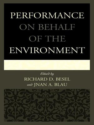 cover image of Performance on Behalf of the Environment